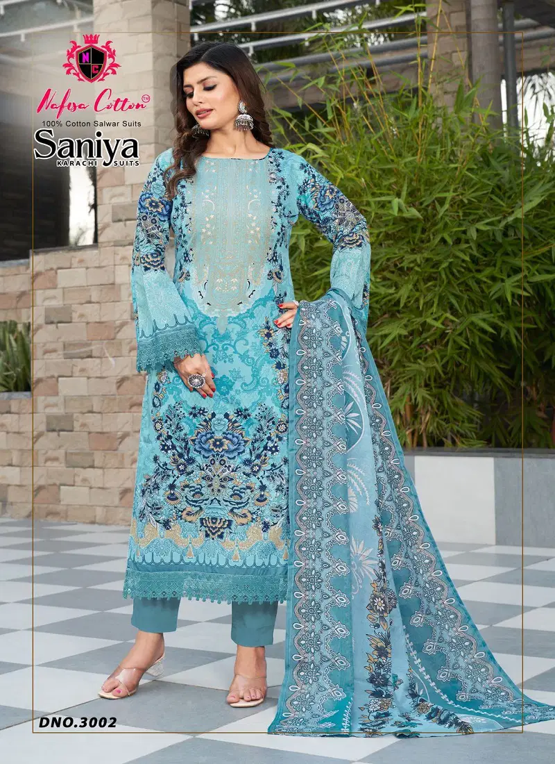 Saniya Vol 3 by Nafisa Cotton Digital Printed Dress Material Collection